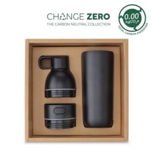 RUVO CHANGE ZERO 2-in-1 Modular Hydration Gift Set - Black