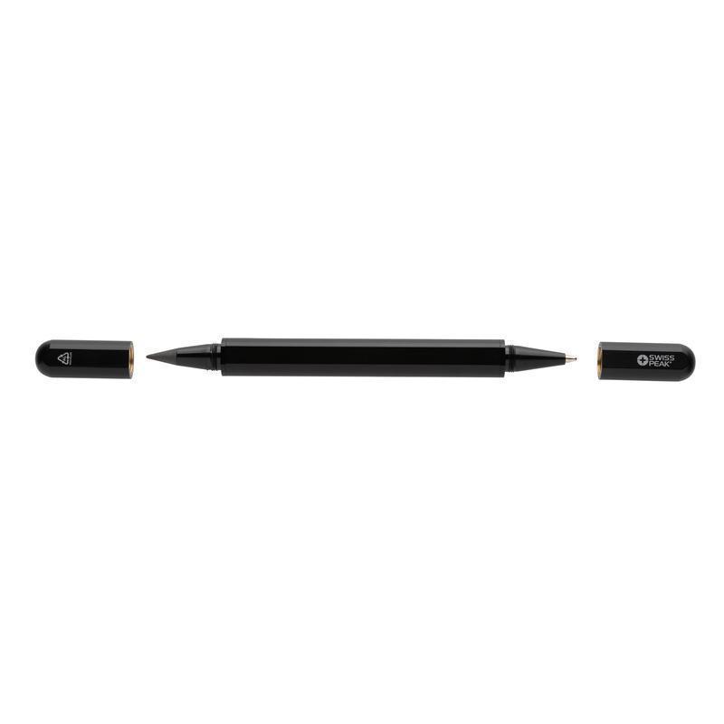 Swiss Peak Storm RCS Recycled Aluminum Dual Tip Pen - Black - Image 6