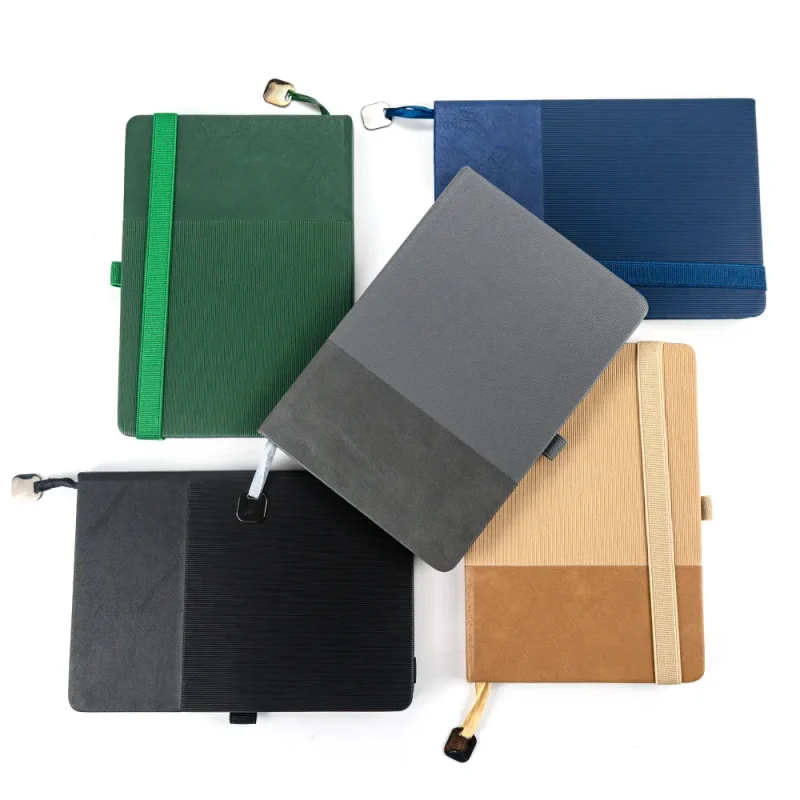 Hard Cover PU Notebooks in A5 Size with Metal Plate Bookmark — Hard-Cover-PU-Notebooks-MB-05-HC-Blank