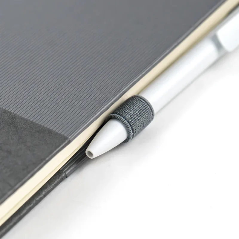 Hard Cover PU Notebooks in A5 Size with Metal Plate Bookmark — Hard-Cover-PU-Notebooks-MB-05-HC-Pen-Loop